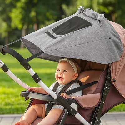 Parasol pour poussette | Protection UV Premium - Rachelbusiness