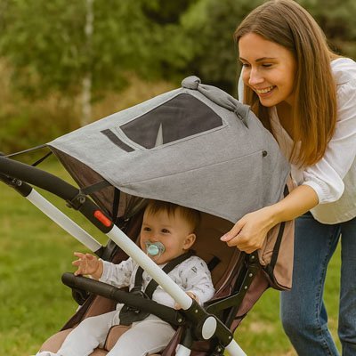 Parasol pour poussette | Protection UV Premium - Rachelbusiness